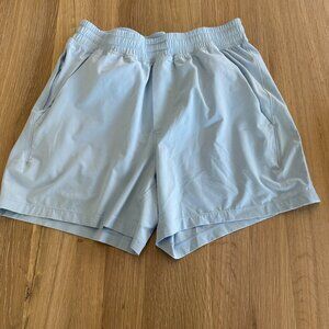 Lululemon Men's Pace Breaker Linerless Short 5" Size M in Light Blue